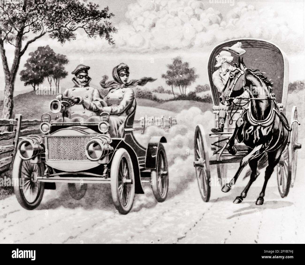 1890s-1900s-1910s-couple-man-woman-in-horseless-carriage-automobile-speeding-by-alarmed-scared-elderly-man-in-horse-and-wagon-a7968-har001-hars-seniors-old-time-future-surprise-nostalgia-old-fashion-auto-1-wagon-style-fear-motor-vehicle-young-adult-horses-technology-safety-competition-lifestyle-speed-elder-females-married-rural-spouse-husbands-coats-luxury-transport-full-length-ladies-persons-goggles-automobile-males-risk-wheels-senior-man-transportation-duster-senior-adult-bw-partner-carriage-mammals-oldsters-oldster-turn-of-the-20th-century-and-autos-excitement-progress-innovation-by-in-2FYB7HJ.jpg