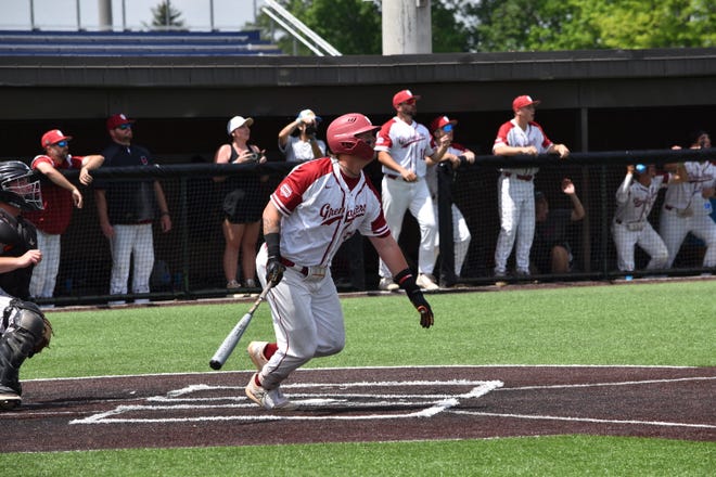 Trevor Goodwin's home run in the bottom of the ninth inning capped IU Southeast's dramatic 14-11 comeback win over Indiana Tech in the NAIA regional tournament on Monday at Taylor University.