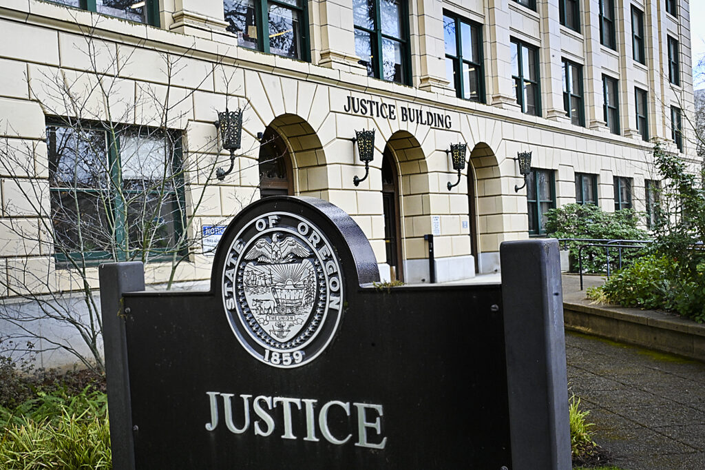 Oregon state Justice Department in Salem