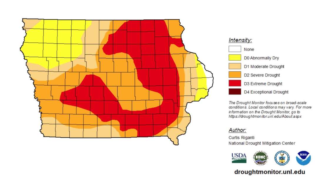In its report on Dec. 19, 2023, the U.S. Drought Monitor reported 35.18 percent of the state was classified in extreme drought. (U.S. Drought Monitor)