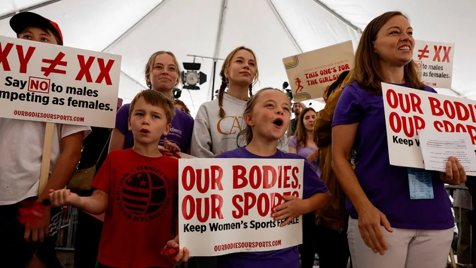 Protest to save womens sports