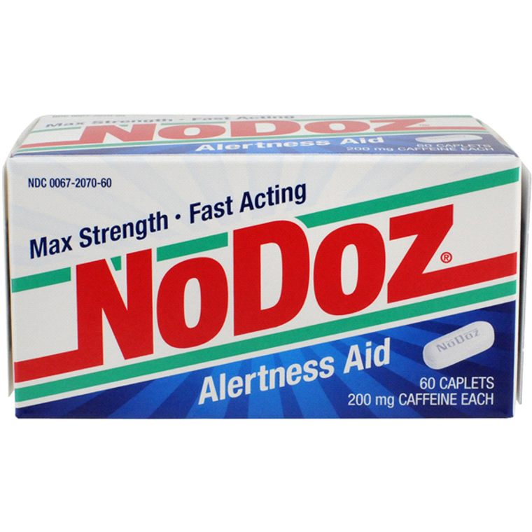 Nodoz Maximum Strength Alertness Aid Caplets, 60 Ea