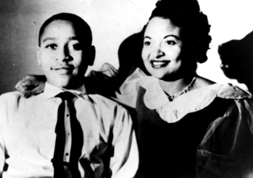 This family handout photograph taken in Chicago, date unknown, shows Mamie Till Mobley and her son, Emmett Till, whose lynching in 1955 became a catalyst for the civil rights movement.