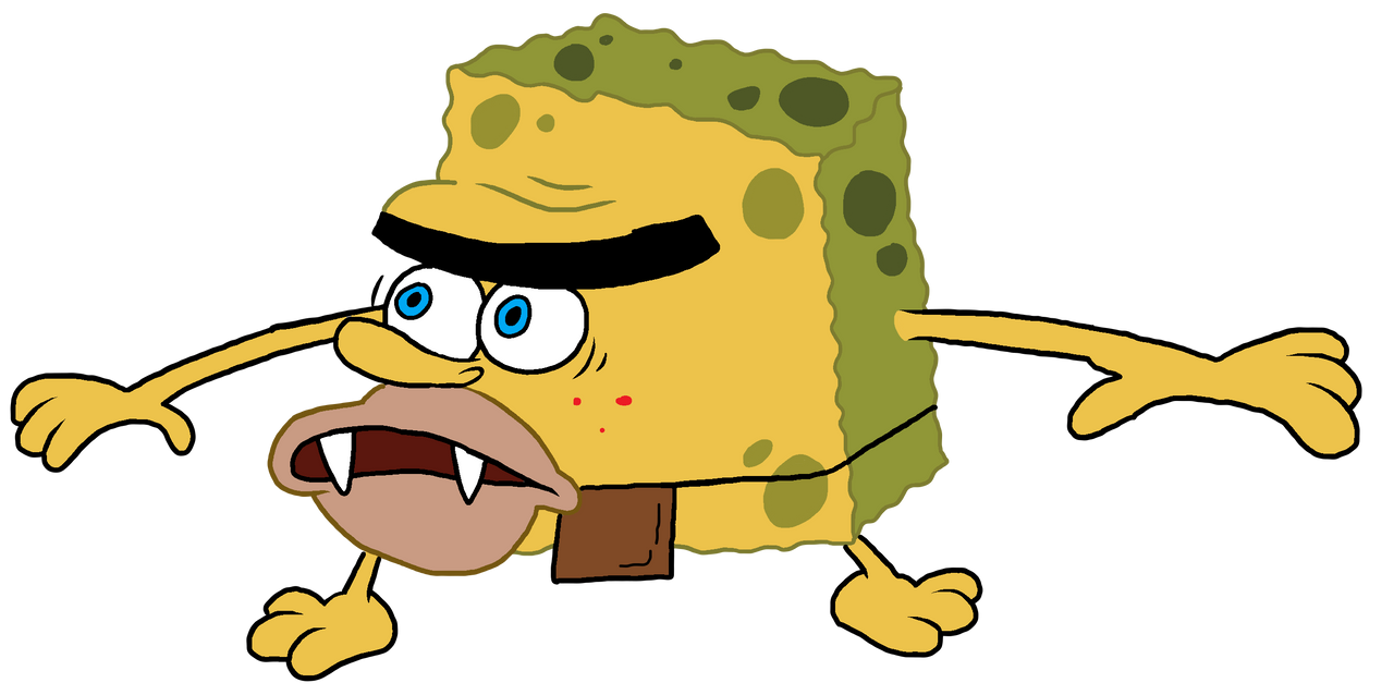 caveman_spongebob__spongebob_meme_fanart__by_sodiiumart_dfy2mid-fullview.png