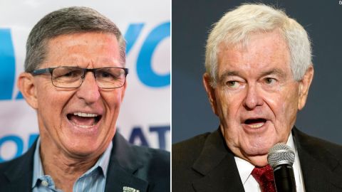 Michael Flynn and Newt Gingrich