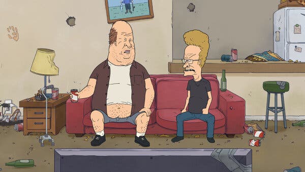 Beavis and Butt-Head at midlife. “It’s been fun to do these episodes where they’re middle-aged,” said Judge, who is now 59, adding, “there’s one where they do jury duty and they’re just the worst jurors ever.”