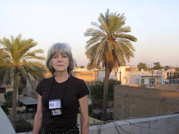 The NPR correspondent Anne Garrels in Iraq in 2006. She became known for conveying how momentous events like wars affected the people who lived through them.