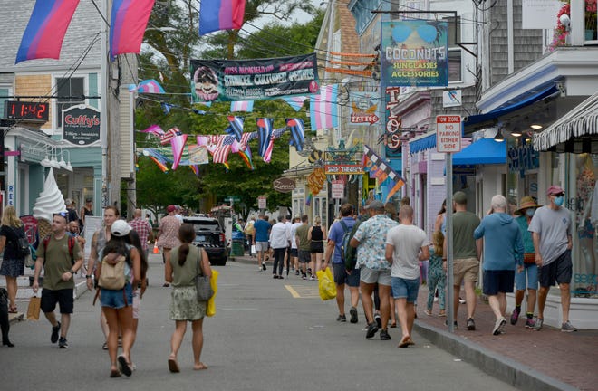 Commercial Street in Provincetown was busy Thursday despite the sewer emergency that closed some restaurants and public restrooms.